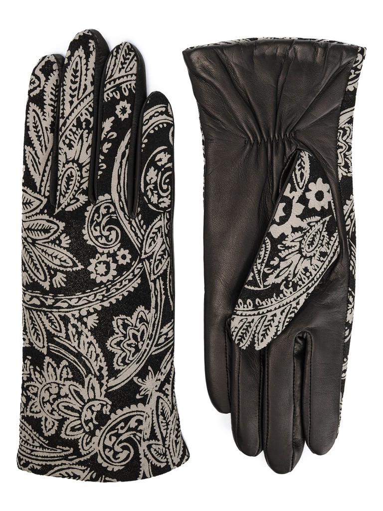 Ст.цена 2810р Перчатки женские ш+каш. IS00156 black/l.taupe
