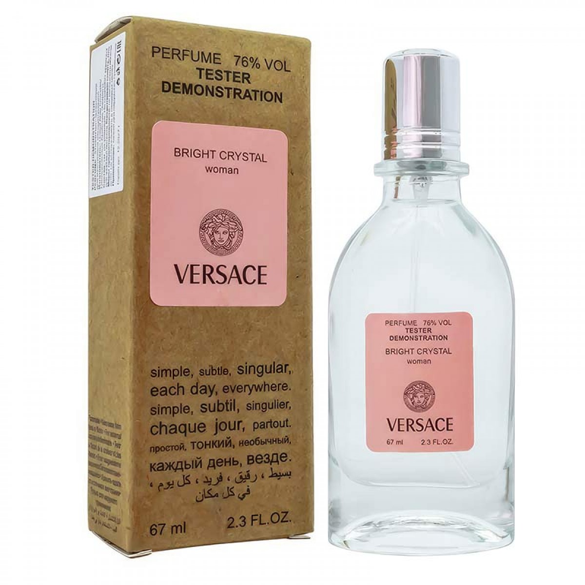 Копия Тестер Versace Bright Crystal,edp., 67ml