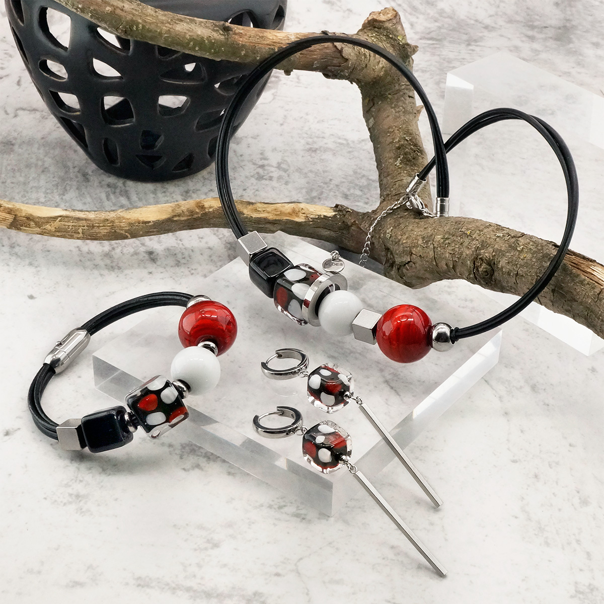 Серьги из муранского стекла EVANESCENT LS3480