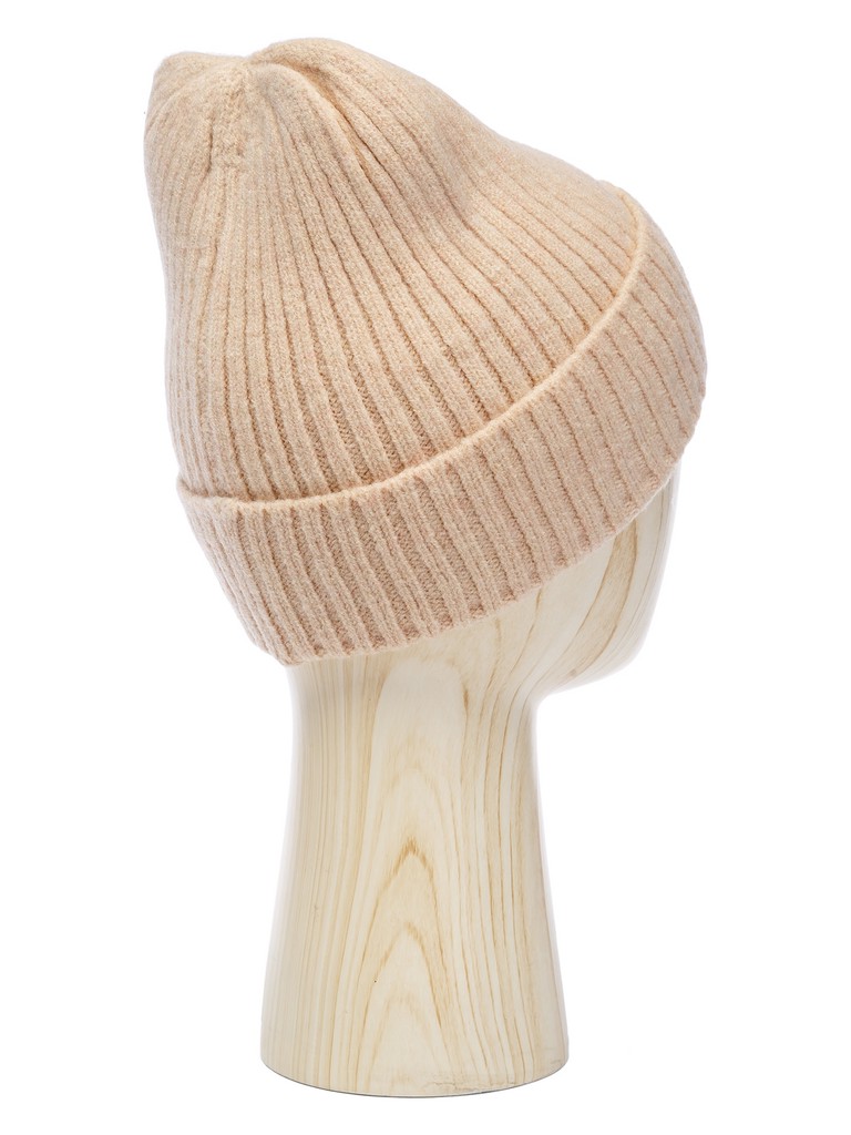 Ст.цена 870р Шапка жен. шерсть + акр LB-J440013 beige