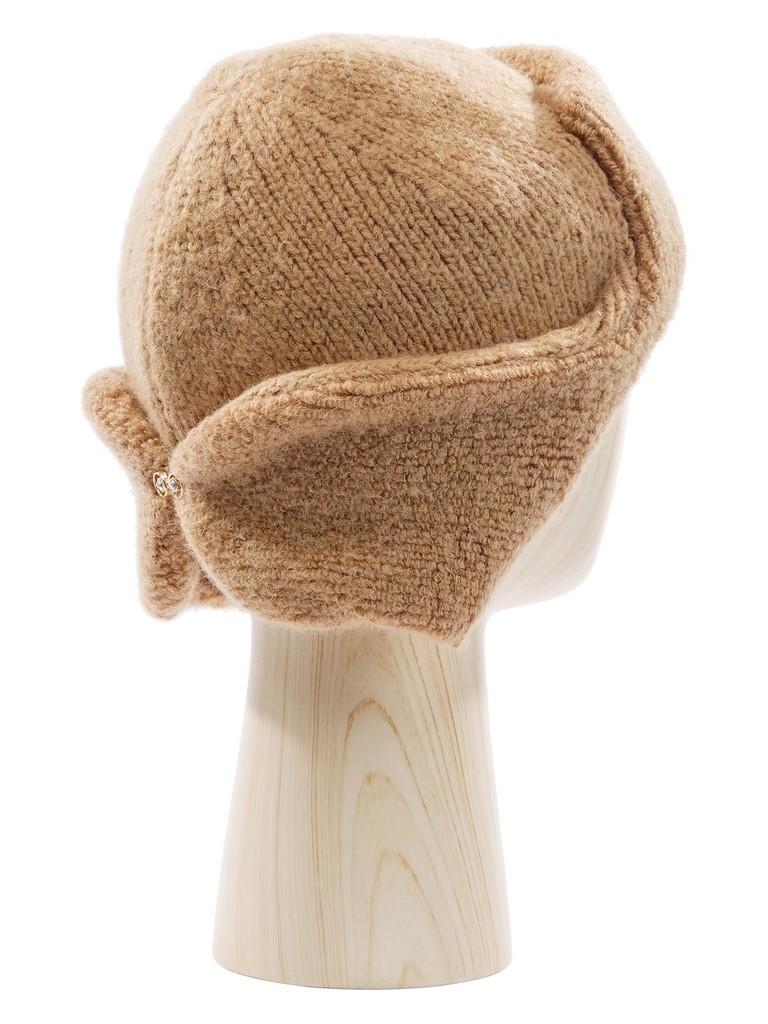 Ст.цена 2960р Шапка жен. кид-мох+альп+шерсть LB-N88031A beige