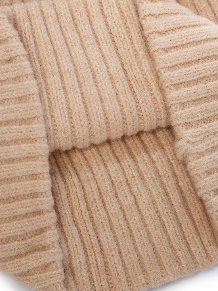 Ст.цена 870р Шапка жен. шерсть + акр LB-J440013 beige