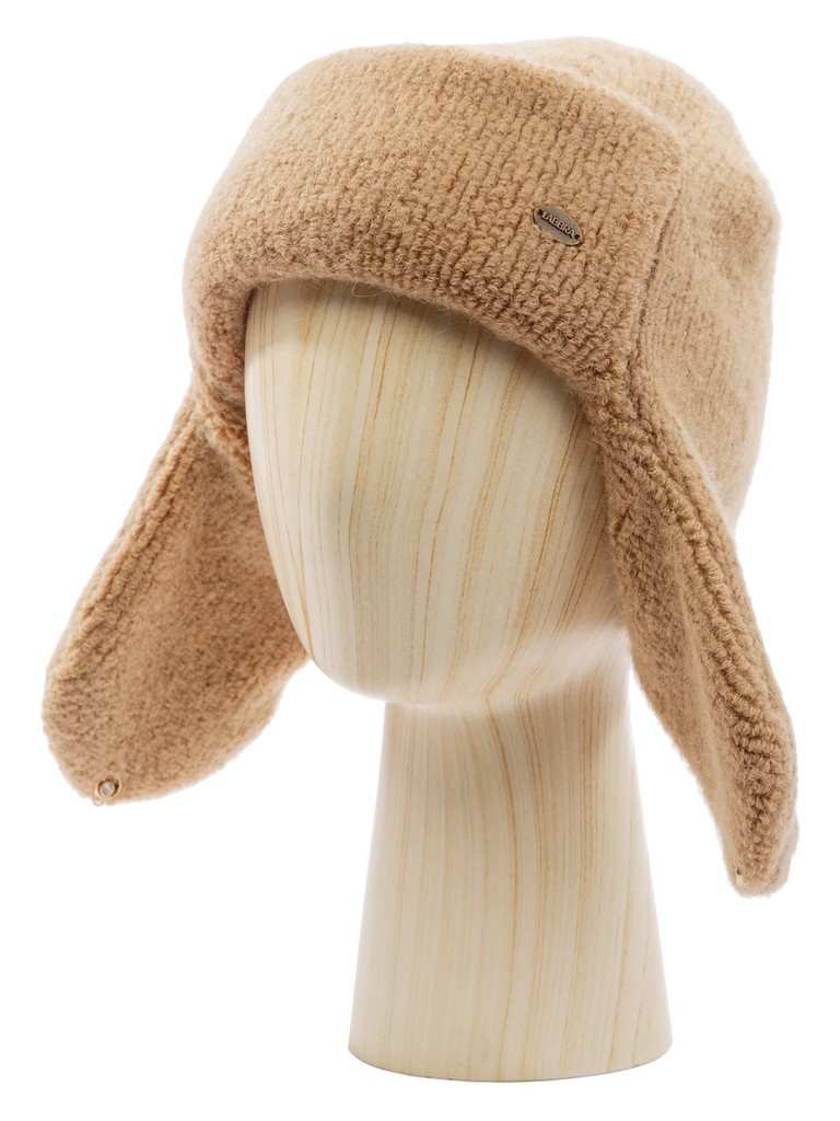 Ст.цена 2960р Шапка жен. кид-мох+альп+шерсть LB-N88031A beige