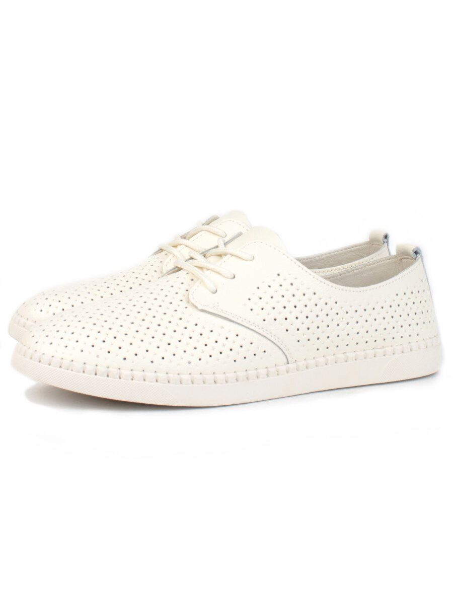 03-PDXL138-1 LT. BEIGE Полуботинки спортивные женские (натуральная кожа)