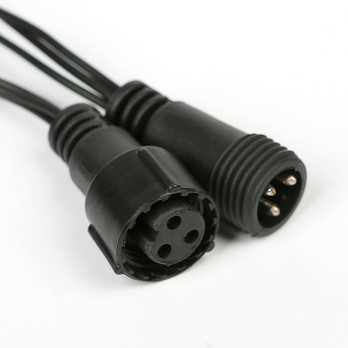 УЦЕНКА Гирлянда «Бахрома» 3×0.9 м, IP44, УМС, 232 LED, 220 В, тёмная нить, свечение тёплое белое