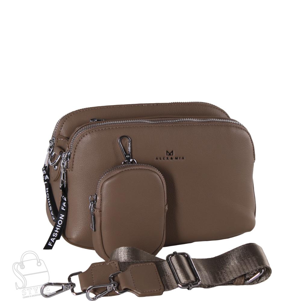 Сумка женская 7154LX khaki Alex&Mia/50