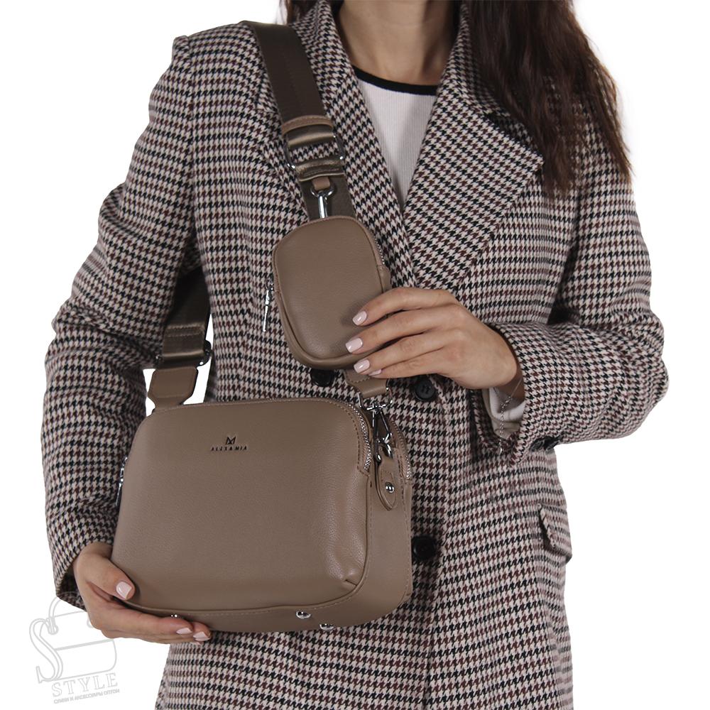 Сумка женская 7154LX khaki Alex&Mia/50