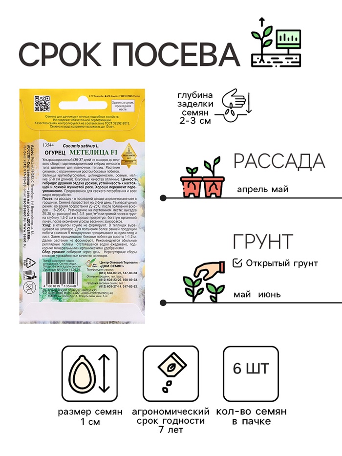 Семена Огурец