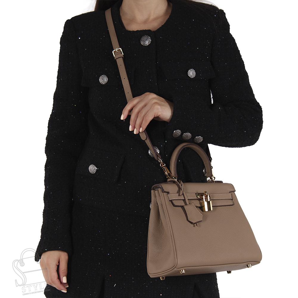 Сумка женская кожаная 25KLVG taupe Vitelli Grassi/30