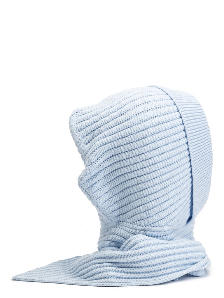 Ст.цена 1770р Капор жен. шерсть+акр LB-A53019 l.blue