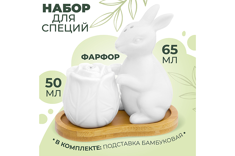 Набор д/специй 2 пр. 11,5*7*11 см