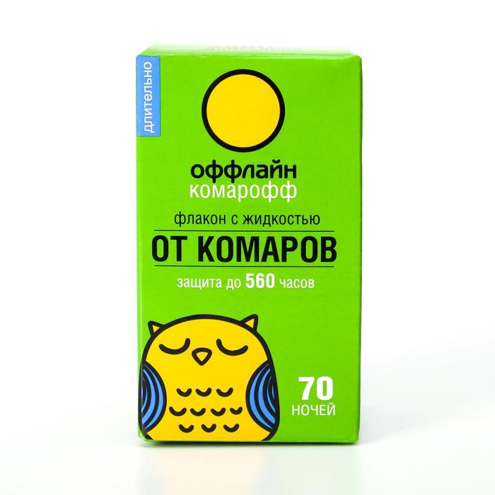 Дополнительный флакон-жидкость от комаров «Комарофф», без запаха, 70 ночей, флакон 45 мл