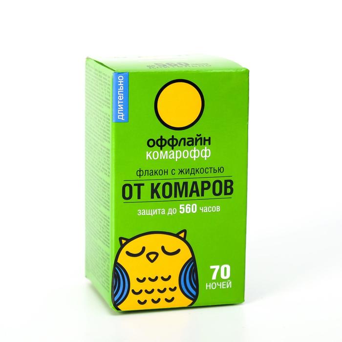 Дополнительный флакон-жидкость от комаров «Комарофф», без запаха, 70 ночей, флакон 45 мл
