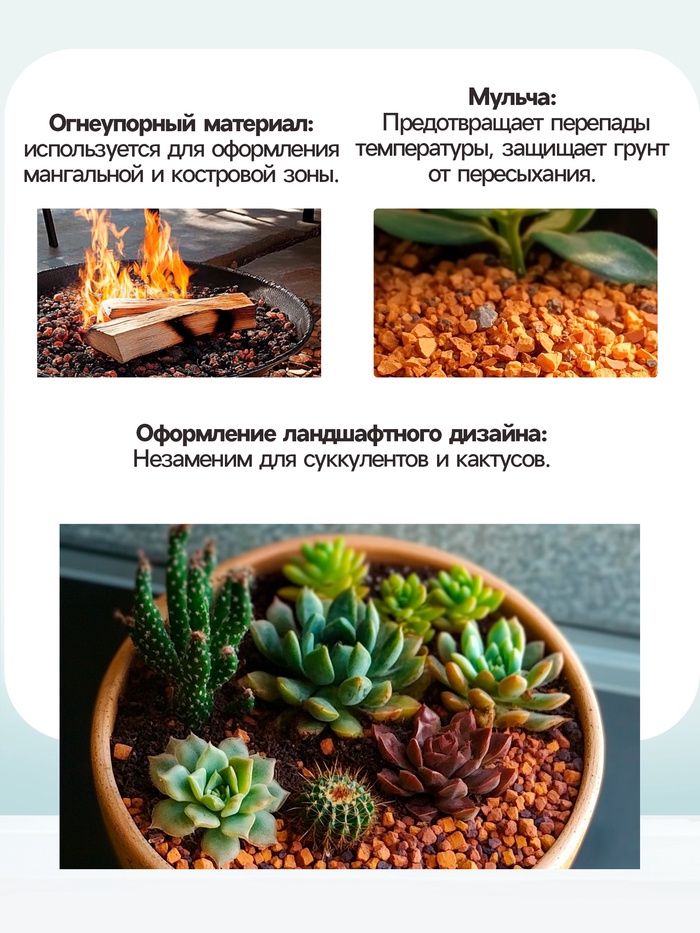 Крошка шамотного кирпича «Рецепты дедушки Никиты», фр 5-20, 1 кг