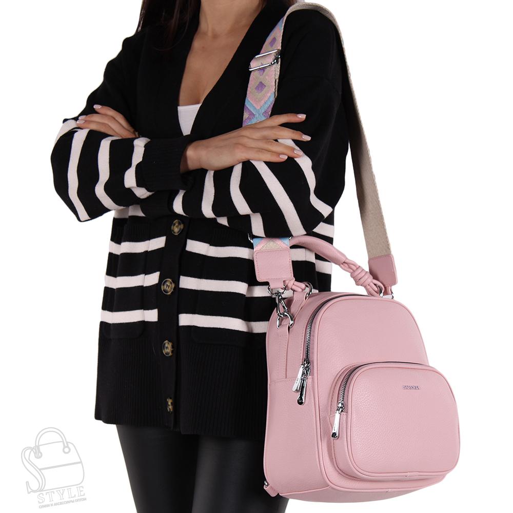 Рюкзак женский 670070-1 pink Velina fabbaino-Safenta/50