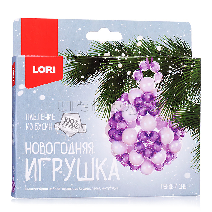 Новогодняя игрушка. Плетение из бусин