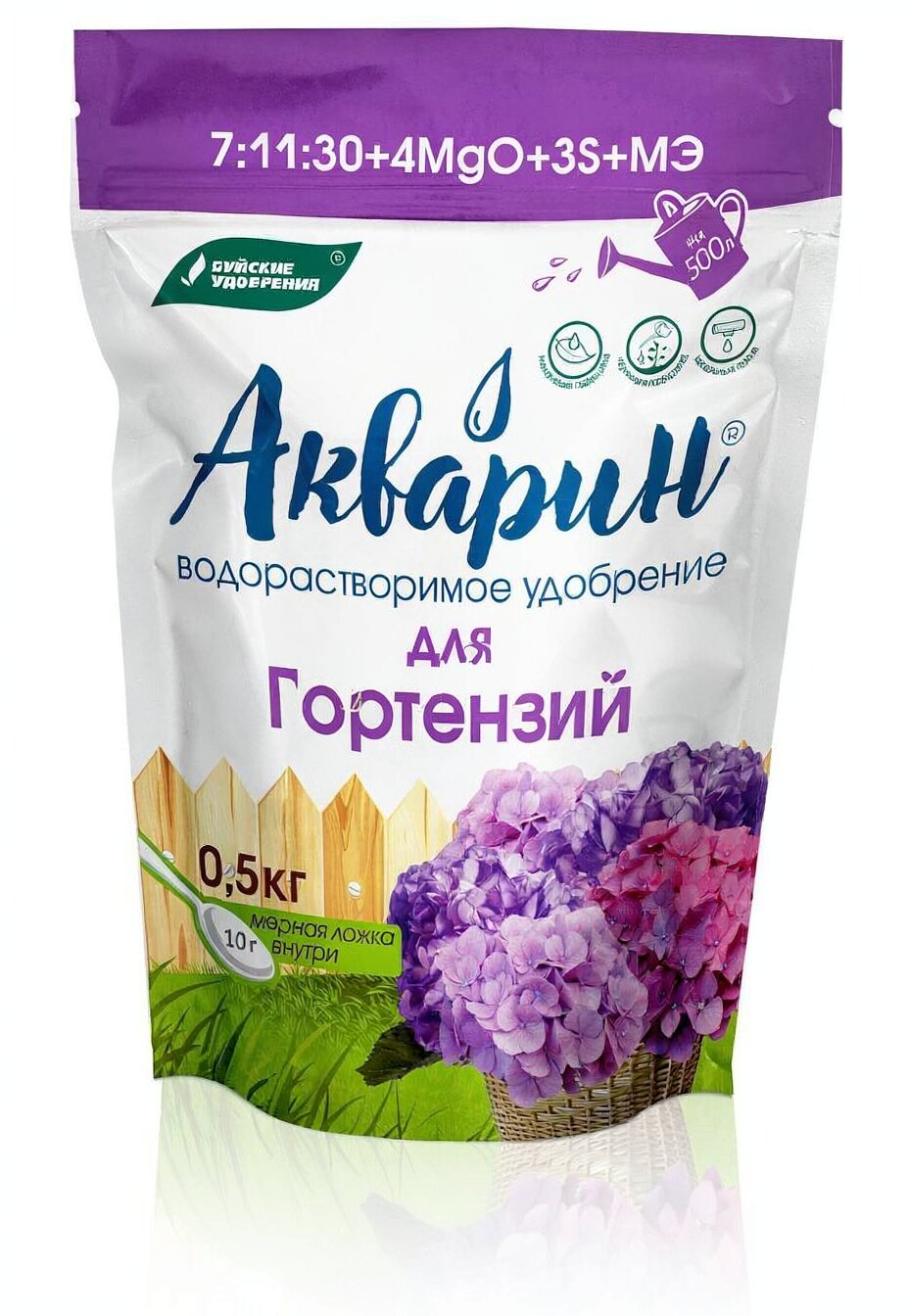 Акварин для гортензий дой-пак 0,5 кг (12 шт)