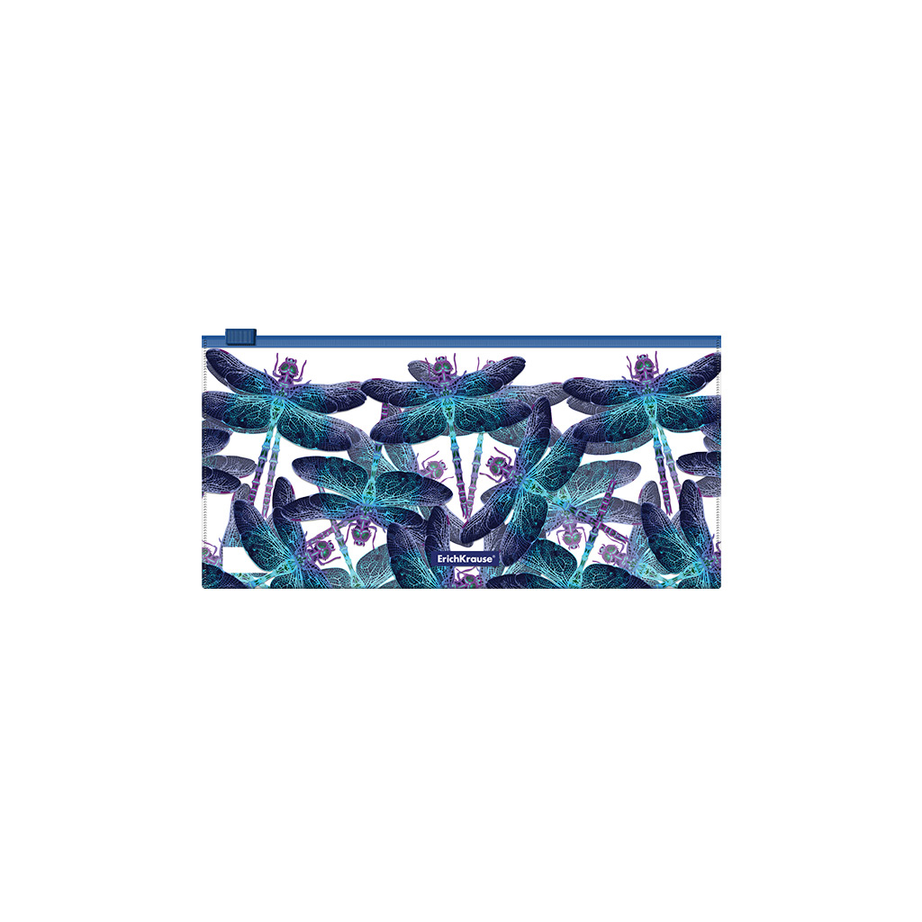 АКЦИЯ 15р. 200р.Zip-пакет пластиковый ErichKrause® Neon Dragonflies, Travel (в пакете по 12 шт.)