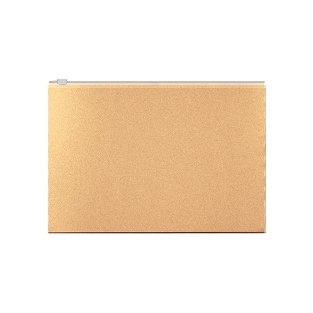 АКЦИЯ 19р. 80р.Zip-пакет пластиковый ErichKrause® Matt Powder, A4, непрозрачный, бежевый (в пакете по 12 шт.)