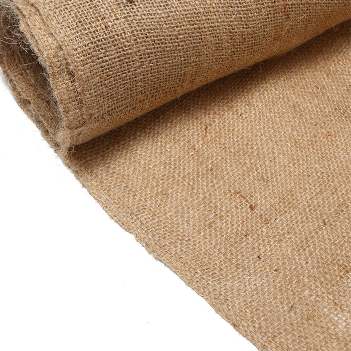Джут натуральный, 10×1.1 м, плотность 260 г/м², плетение 46×40