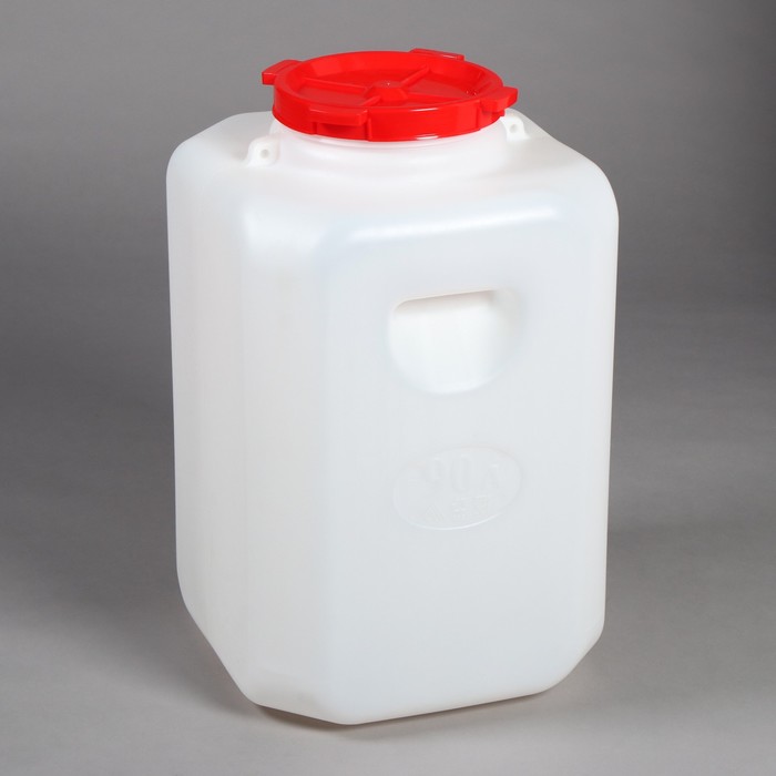 Бочка для воды пластиковая, с крышкой, 90 л