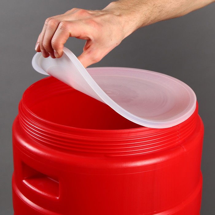 Бочка для воды пластиковая, с крышкой, 30 л, МИКС