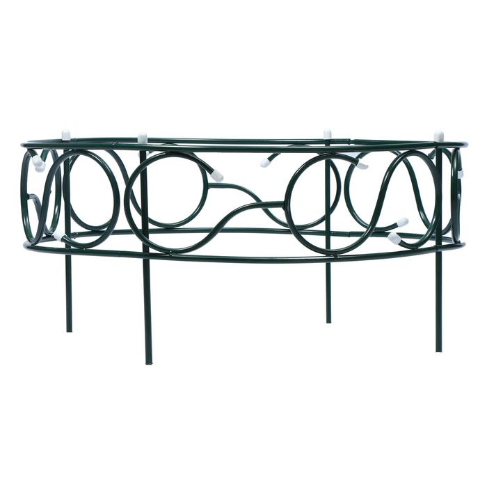 Грядка оцинкованная, 70×70×30 см, зелёная, «Декоративная»