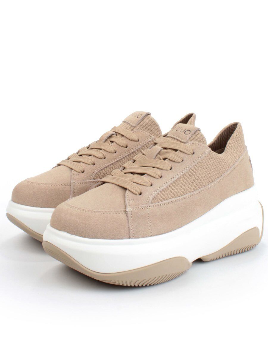 05-A9000-3 DK. BEIGE Кроссовки женские (натуральная замша)