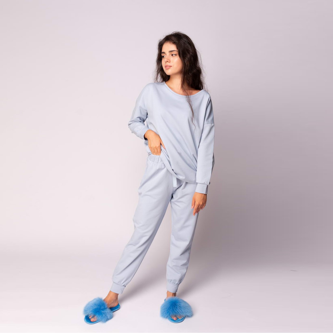 Бриджит (голубая) XL Пижама Женская