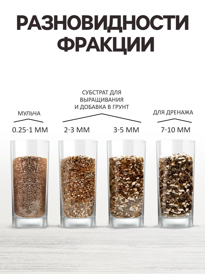 Вермикулит «Рецепты Дедушки Никиты»для растений, добавка в грунт, для рассады, фр 2-3, 4 л.