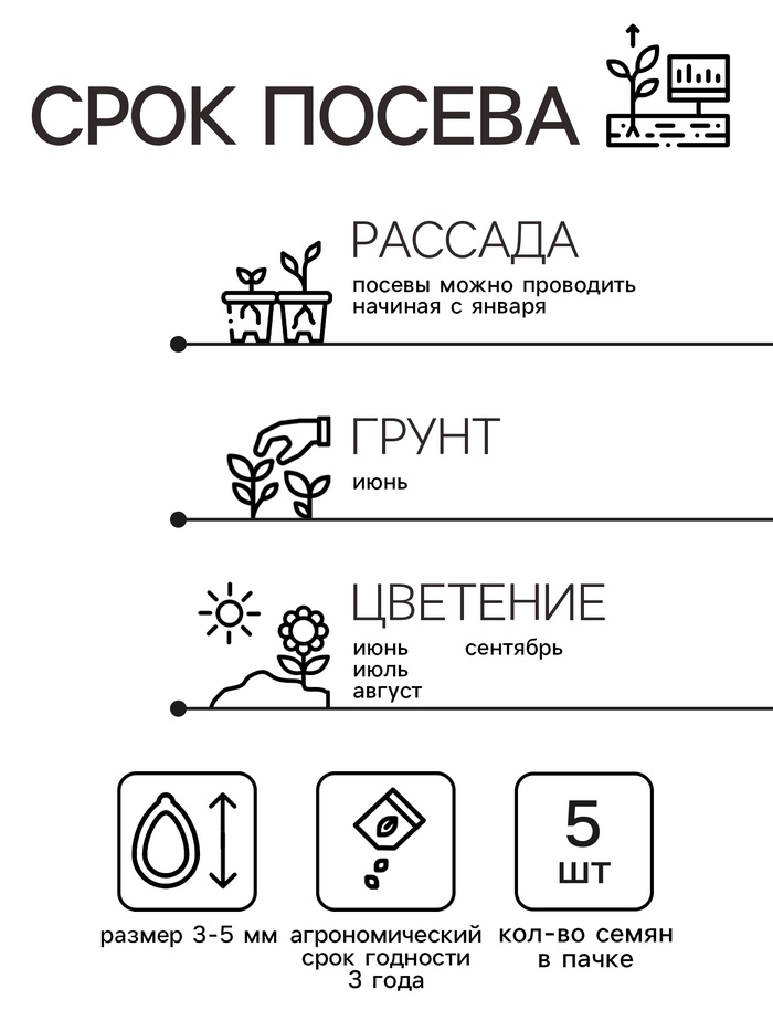 Семена цветов Пеларгония зональная «Люстра Скарлет», 5 шт., «ПОИСК»