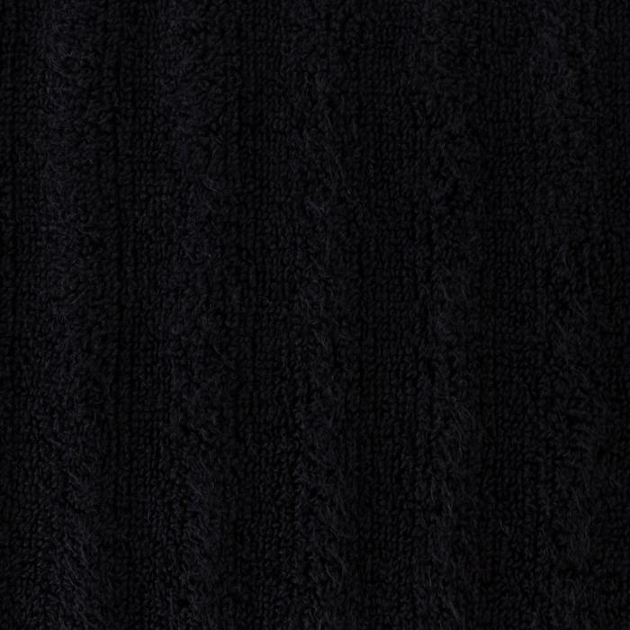 Полотенце махровое «Этель» Waves, 70×130 см, 100% хлопок, 460 г/м², чёрное