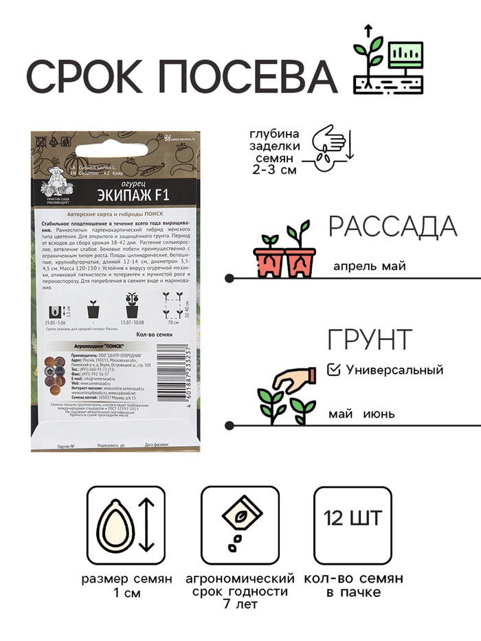 Семена Огурец