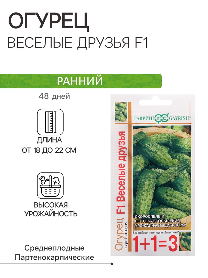 Семена Огурец корнишон