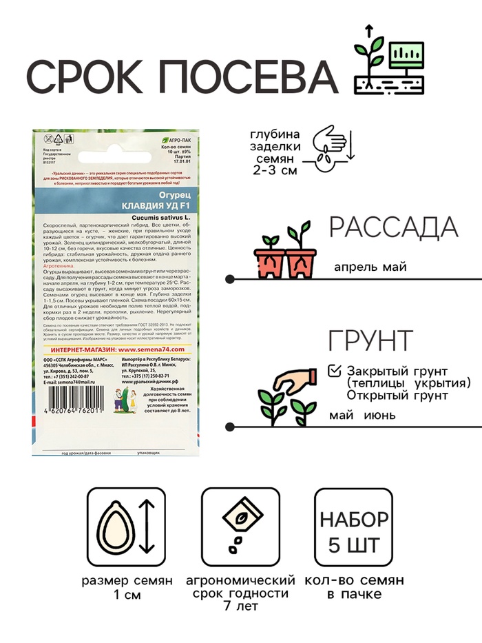 Семена Огурец