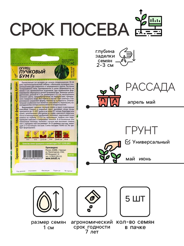 Семена Огурец