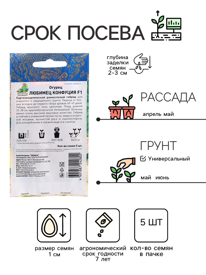 Семена Огурец