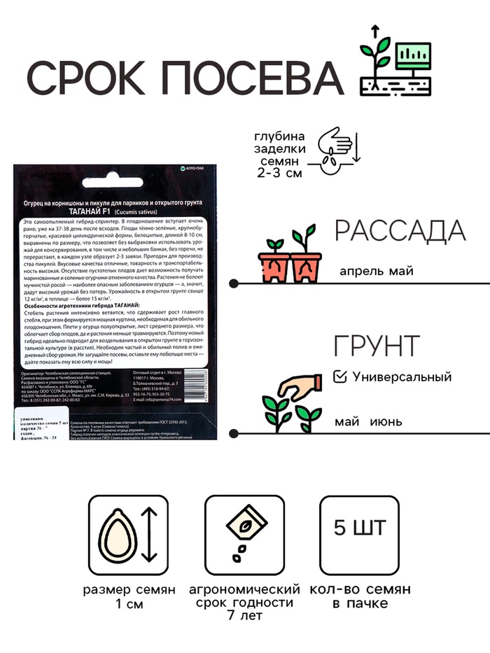 Семена Огурец