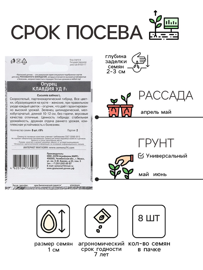 Семена Огурец