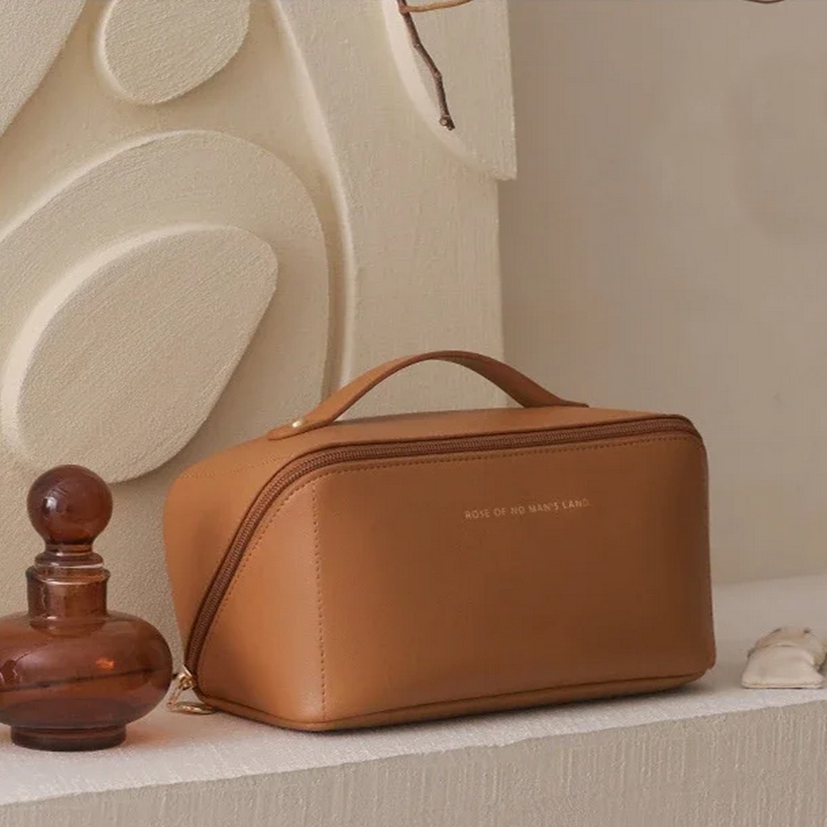 Kristaller Косметичка женская Charm suitcase, терракотовый