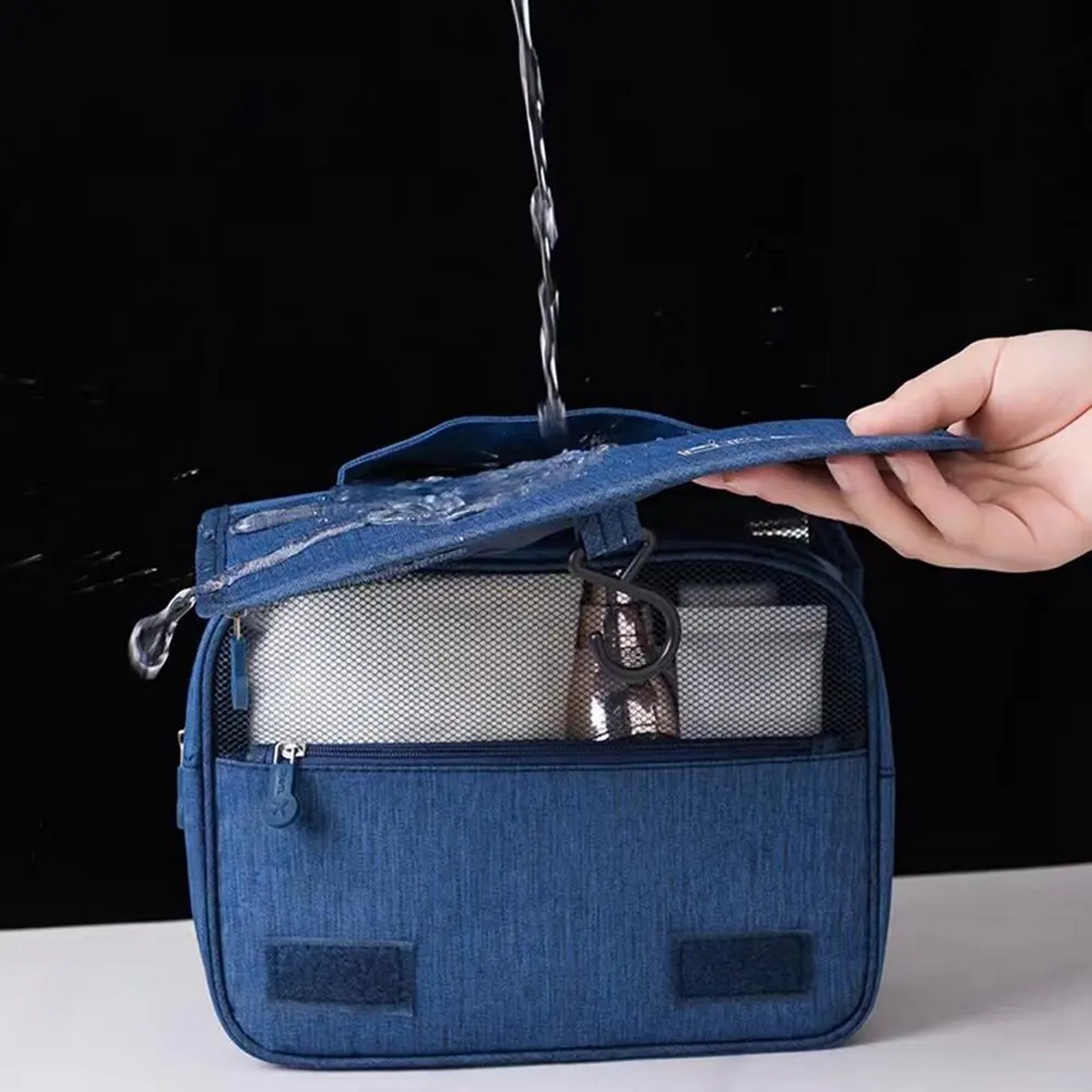 Kristaller Косметичка дорожная Travel hook classic, синий