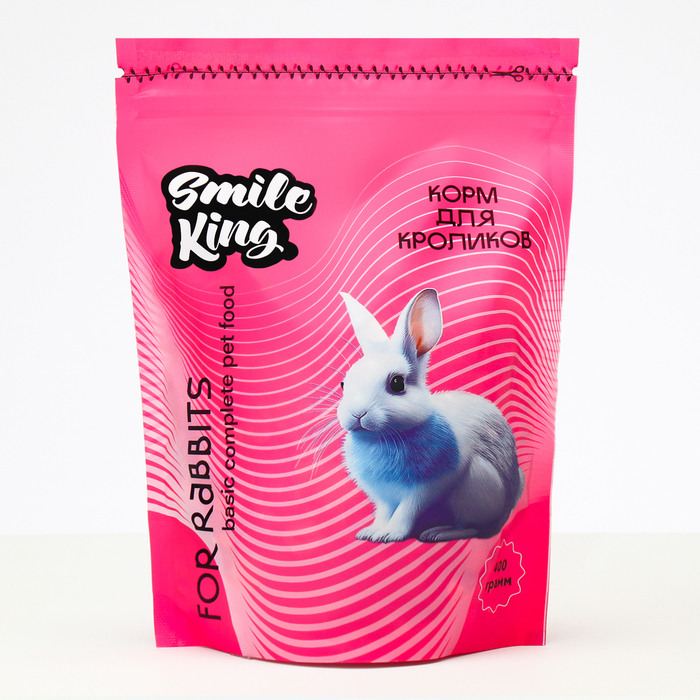 Smile King корм для кролика, дой-пак пакет 400 г