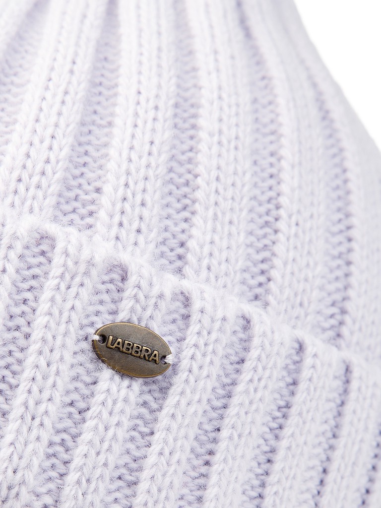 Ст.цена 1310р Шапка жен. шерсть+акр LB-BR55042 lilac