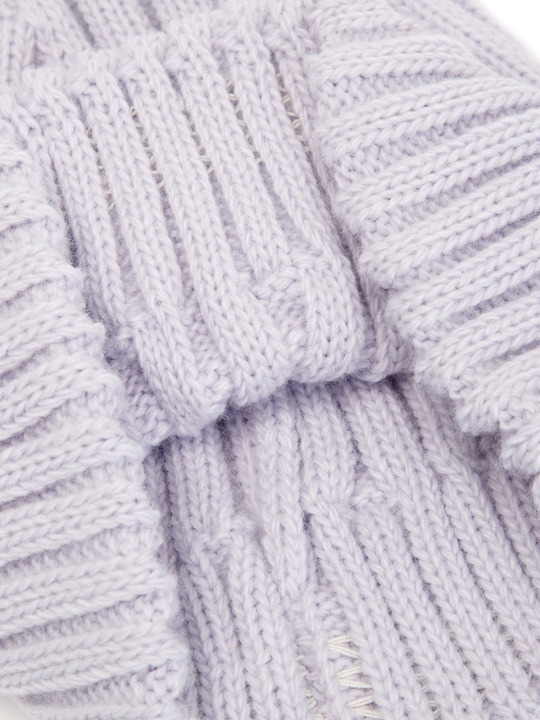 Ст.цена 1310р Шапка жен. шерсть+акр LB-BR55042 lilac
