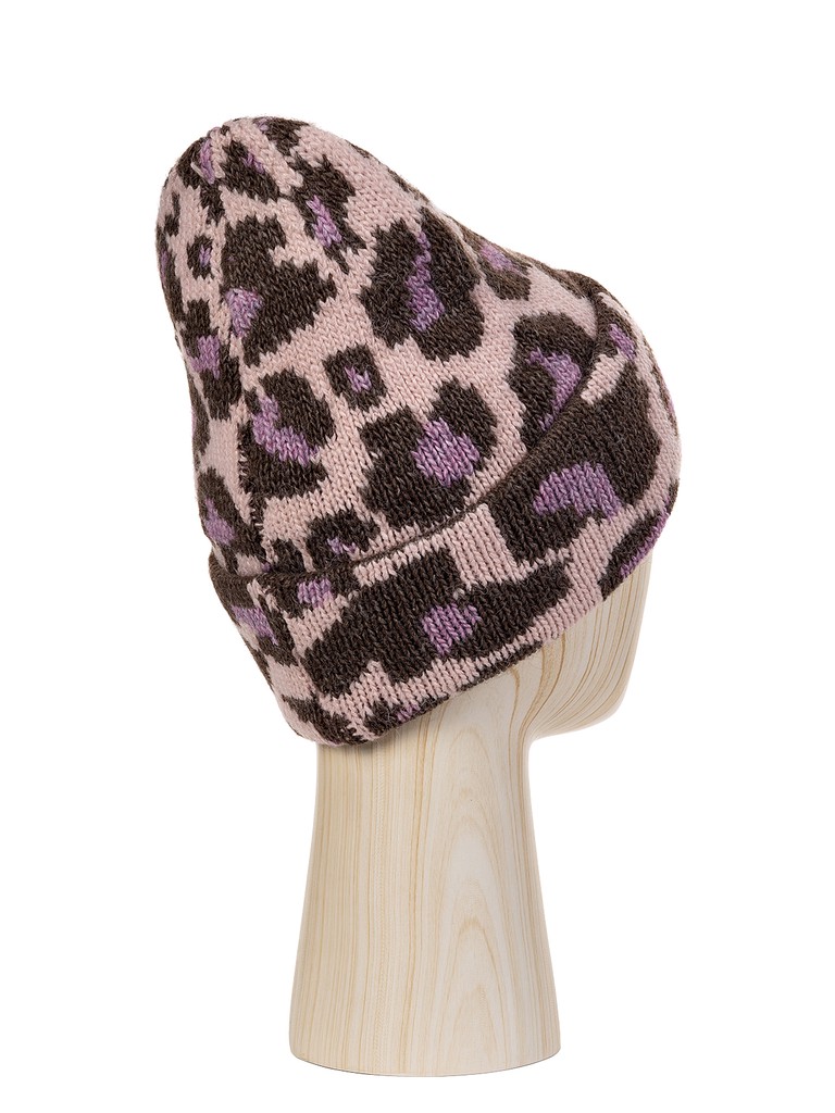 Ст.цена 1490р Шапка жен. шерсть+акр LB-BR55025 rose/taupe