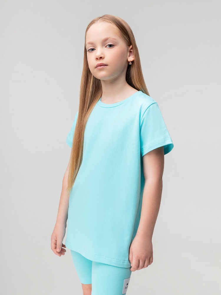 Костюм с велосипедками 11-542MU; ментоловый