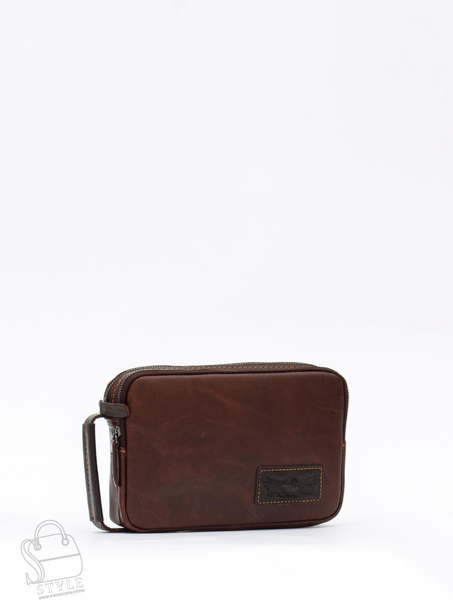 Клатч мужской кожаный 4038TR d.brown Tough Ruder