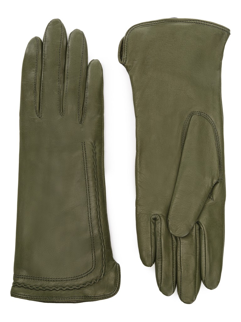 Ст.цена 3520р Перчатки женские ш+каш. HP09301-sh green moss