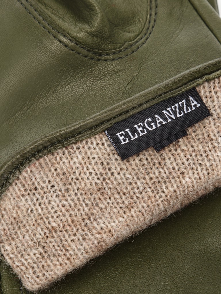 Ст.цена 3520р Перчатки женские ш+каш. HP09301-sh green moss