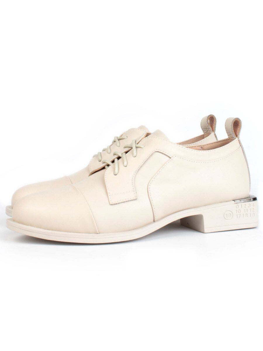 03-YP9862M BEIGE Полуботинки женские (натуральная кожа)